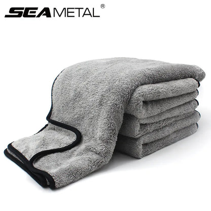 Microfiber Car Wash Towel - 75x35 cm & 60x40 cm, Fast-Drying, Extra Soft Cloth with High Water Absorption for Automotive Cleaning Accessories